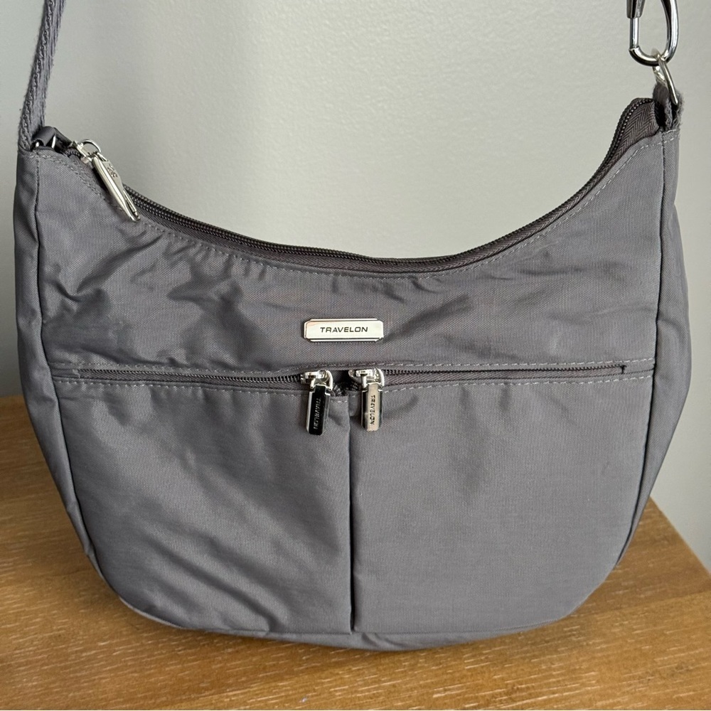 Travelon Women's Anti-Theft Essentials East/West Small Hobo Handbag